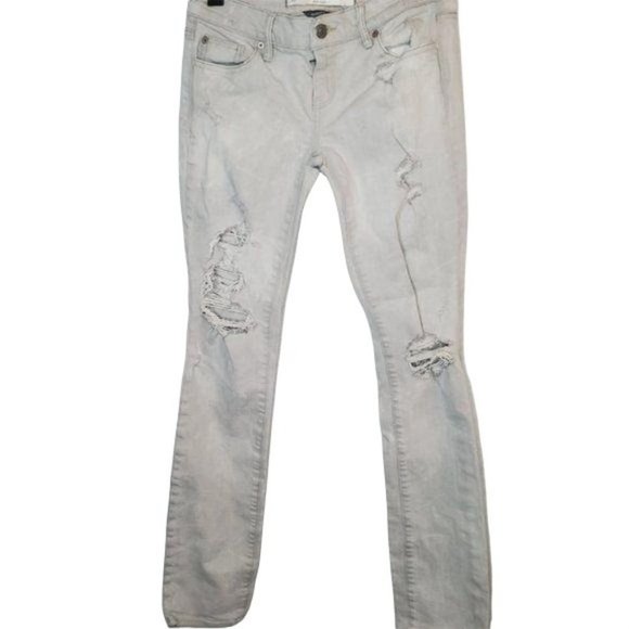 ABERCROMBIE & FITCH |  Stretch Distressed Jeans - Picture 2 of 10
